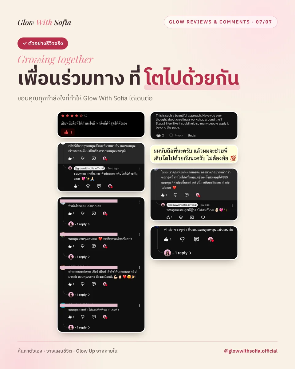 รีวิวจากลูกค้า Clarity Session 7